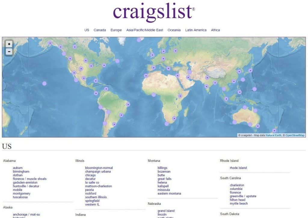 美國購物省錢攻略: 地方分類廣告Craigslist